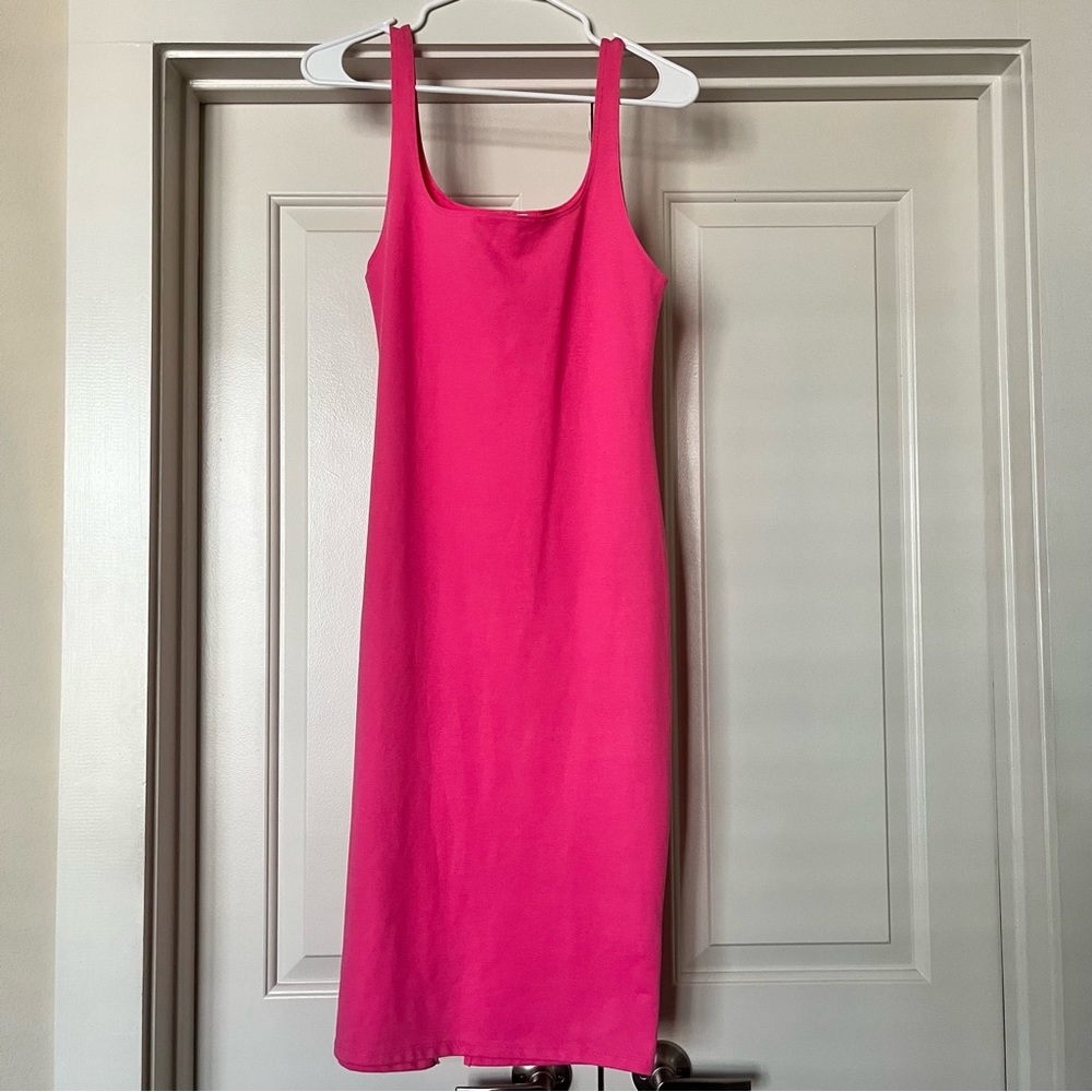 Zara Hot Pink Fitted Dress